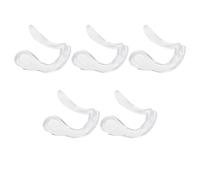 BETOOKY 5 Pièces Transparent Silicone Eyeglass Nose Pads Replacement Super Soft Non-slip Bridge Cushions For Comfortable Eyewear Support