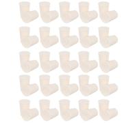 BETOOKY 50 Bouchons D'étanchéité en Caoutchouc Blanc Coniques pour Tubes à Essais et Flacons, Étanchéité, Faciles à Utiliser, pour Laboratoire Scientifique, Pack de 50 Pièces