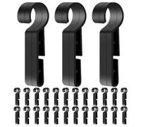 BETOOKY 50 Pièces Clips de Phare et Clips de Casque pour Chantier Boucles Antidérapantes Adaptés aux Environnements Extérieurs et Industriels