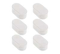 BETOOKY 6 Pièces Crochet Magnétique Puissant pour Télécommande Tv en Abs Blanc Maintien Sécurisé et Praticité Magnétique, pour Usage Mural ou Bureau