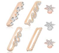 BETOOKY 7pièces Bagues Décoratives avec Studs pour Bracelets de Montre Silicone Accessoires Décoratifs pour Montres Connectées et Sports