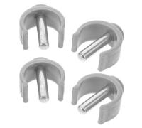 BETOOKY Accessoires pour Béquilles C en Abs et Acier, Lot de 4 Pièces, Fixation Sécurisée et Design Pratique pour Cannes et Bâtons de Marche