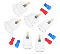 BETOOKY Accessoires pour Massage de Ventouses en Plastique Transparent Kit de Ventouses sous Vide Aspiration pour Cupping Kiné à Domicile