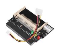 BETOOKY Adaptateur CF I/II vers IDE 50 Broches avec Connecteur d'alimentation 4 V Floppy, Plastique Noir, Indicateurs LED, Câble d'alimentation IDE Inclus pour Disque Dur Interne