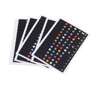 BETOOKY Autocollants Compact pour Notes de Ukulélé 6 Feuilles Faciles à Identifier et Adapté aux Manches de 23 à 26 Pouces pour Débutants