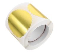 BETOOKY Autocollants de Sceaux en Relief Dorés 50 Mm, Étiquettes Adhésives Dentelées pour Diplômes et Médailles, Autocollants Créatifs pour Certificats et Récompenses, Rouleau 1 Pièce