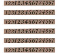 BETOOKY Autocollants pour Tambour à Langue 6 Pcs Échelle Musicale Dorée Accessoire d'Entraînement pour Percussion Facile à Coller et Retirer pour Apprentissage Garçon et Filles et