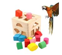 BETOOKY Bloc Créatif Lancer pour Développement des Compétences en Bois pour Perroquets et Petites Perruches pour de d'oiseaux