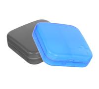BETOOKY Boîte à Pilules 2pcs en Plastique Grand Compartiment Multi-grilles, Design Simple et Chic, Portable et Pratique pour Rangement Quotidien des Remède