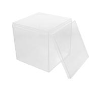 BETOOKY Boîte de Démonstration Transparente pour Mathématiques Cube de Capacité Clair avec Graduation Précise Outil Pédagogique pour t École à Domicile