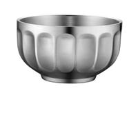 BETOOKY Bol en Acier Inoxydable Double Couche Isolant Qui Garde Repas Chauds sans Retenir Odeurs, Bol Cuisine Argenté Maison