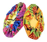 BETOOKY Bonnet de Nuit pour Garçon et Filles Double Couche en Polyester Vert Cordon de Serrage, 2 Pièces, pour Dormir et Garder les Cheveux Sec