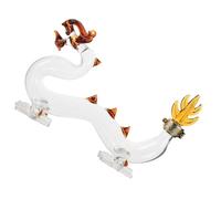 BETOOKY Bouteille de Whisky en Verre Dragon 100ml, Décorative Transparente | Verre Très Transparent, Forme Dragon Sculptée, Objet de Collection, pour Bureau, Fête et Occasions Spéciales