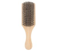 BETOOKY Brosse à Barbe Double Face en Poils de Sanglier et Bois de Hêtre, Taille Moyenne, Brosse de Nettoyage Douce pour Barbe et Cheveux, Accessoire de Soin Homme Professionnel