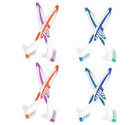 BETOOKY Brosses pour Prothèses Dentaires en Nylon et Pp Lot de 8 Double Face Faciles à Transporter et Confortables Nettoyage du Dentier