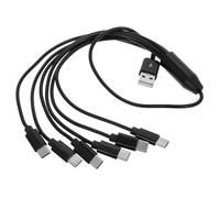 BETOOKY Câble de Recharge Câble en Plastique et Cuivre avec Six Interfaces Type-c Compatible et Polyvalent pour Voiture USB pour Voiture et Bureau