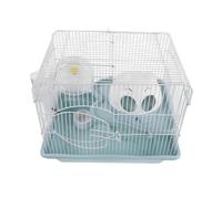 BETOOKY Cage à Hamster et d'escalade Équipée de Roue d'exercice Double Étage avec Structure Résistante la Mastication en Plastique et Métal, Facile à Nettoyer