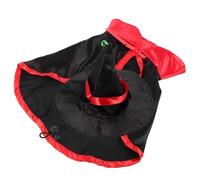BETOOKY Cape de Vampire Noir en Tissu Confortable Chapeau de Magicien, Tenue Facile à Enfiler pour Animaux de Compagnie pour Fête d'halloween ou Déguisement Quotidien