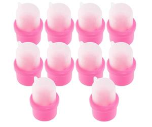 BETOOKY Capuchons en Silicone Outil de Pose sans Dommage Lot de 20 Lavable et Désinfectable pour Dissolvant Vernis à pour Salon et Usage à Domicile