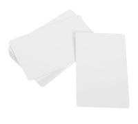 BETOOKY Cartes Vierges pour Créatifs Lot de 10 en Pvc 30, Solides Peindre et Cartes de Membre Personnalisées