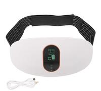 BETOOKY Ceinture de Massage Abdominal Vibrante en Abs Blanche, Amincissante Ventre Électrique Massage Taille Ventre, pour Usage Domestique