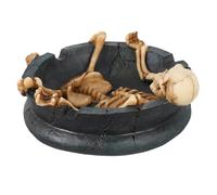 BETOOKY Cendrier d'halloween en Résine Noir, Cendrier de Crâne Décoratif | Décorations pour Halloween, Conteneur à Cendres D'halloween, Usage Home Ktv
