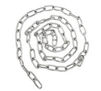 BETOOKY Chaîne en Acier Inoxydable 4 Mètres pour Chien, Lourde et Résistante, Ne Blesse Pas Le Cou, Adaptée pour Usage Extérieur et Industriel