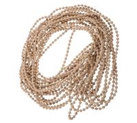 BETOOKY Chaînette à Perles pour Stores Enrouleurs en Pom, Stable et Facile à Installer, Adaptée à Divers Styles de Stores et Lieux, Longueur 10 Mètres, Couleur Café