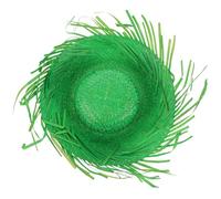 BETOOKY Chapeau de Plage D'été en Paille Tissée Vert, Léger et Confortable, Style Hawaïen pour Adultes, pour Diverses Fêtes et Activités en Plein Air