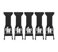 BETOOKY Clip de Tiroir-caisse en Plastique Noir 5pcs, Pince à Billets Compacte et Légère pour Petites Entreprises, Accès Facile et Rangement