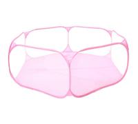 BETOOKY Clôture Hexagonale Pliable en Polyester Rose pour Animaux de Compagnie Parc de Sécurisé et Finition, pour Chiens et Chats à Domicile