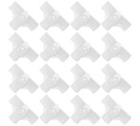 BETOOKY Connecteurs en Plastique Blanc Design Réutilisable et Usage Polyvalent Lot de 50 pour Tringles de Placard 16 Mm pour Armoires et Dortoirs