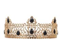 BETOOKY Couronne Roi Homme Vintage Alliage Baroque pour Cosplay et Anniversaire Accessoire de Costume Confortable et Ajusté pour Fête Mariage Théâtre et Halloween