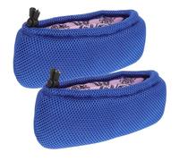 BETOOKY Coussinets de Béquille Antidérapants en Coton et Mousse Bleu, Remplaçables, Confortables pour Soutien Aisselles, Adaptés aux Utilisateurs Âgés