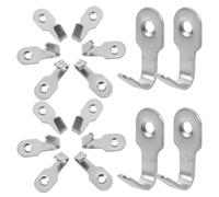 BETOOKY Crochets Muraux Miniatures Support Polyvalent pour Serviettes et Vêtements en Acier Inoxydable Argenté Lot de 20 Forme en U pour Salle de Bain Cuisine