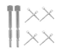 BETOOKY D'axe de Transmission Fonctionnement Fluide pour Mécanisme de Boîte à Musique 10 Pièces en Alliage Argenté pour Assemblage et Réparation