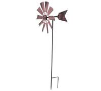 BETOOKY Décoration Moulin à Vent Rotative en Fer pour Jardin et Extérieur, Élégante et Fonctionnelle Installation Plug-in, pour Maison et Jardin