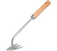 BETOOKY Désherbeuse Multifonction Manuelle en Acier Inoxydable Manche en Bois Ergonomique, Légère Jardinage et L'entretien Bio du Gazon