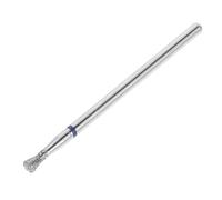 BETOOKY Embout de Ponceuse à Ongles 106 en Acier Inoxydable, Tête Diamantée Forme Entonnoir pour Manucure Professionnelle, Ponçage Cuticules et Élimination Colle, Accessoire Solide