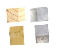 BETOOKY Ensemble de 4 Cubes de Densité en Métal et Bois, Cubes Pédagogiques pour Mesure Précise, Éléments Physiques pour Expérience de Densité en Laboratoire Éducatif