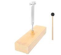 BETOOKY Ensemble de Diapason avec Boîte Vocale en Bois 128hz en Alliage D'aluminium Kit Marteau Inclus pour Concentration Améliorée pour Contemplation et Relaxation