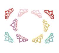 BETOOKY Épingles à Cheveux de Couronne en Polyester 10pcs Chic pour Maintenir et Fixer Poils Couleur Aléatoire pour Animaux de Compagnie Lors Vie Quotidienne