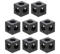 BETOOKY Équerres D'angle en Alliage D'aluminium Extrudé Connecteurs D'assemblage Robustes 2020 Série , 8 Pièces , Support de Fixation pour Profilé Aluminium pour Imprimante 3d et Cnc