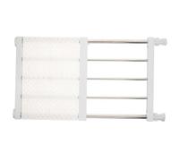 BETOOKY Étagère de Rangement pour Placard Blanc sans Clous Extensible en Acier Haute Teneur en Carbone et Abs 33-53 Cm pour Organisation Dressing Pratique