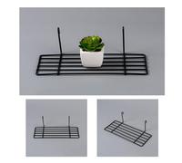 BETOOKY Étagère Murale Filaire Noire Droite pour Rangement et Organisation Panier Suspendu Empilable pour Chambre et Salon Support Pratique pour Mur