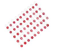 BETOOKY Étiquettes Porte-clés en Aluminium pour Classification et Identification des Bagages 50 Anneau Rouge pour Adaptées aux Hôtels et Propriétaires