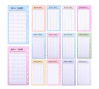 BETOOKY Feuilles D'épargne de Remplacement en Papier 6 Trous, 48 Feuilles Solide pour Suivi des Objectifs D'économie Classeur Budget Pratique