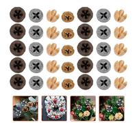 BETOOKY Fruits d'Eucalyptus Séchés 35 Pcs pour Décoration de Sapin de Noël DIY Assortiment 7 Styles Réalistes Matériaux Résistants pour Ornements Intérieurs et Accessoires Photo Festifs