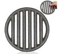 BETOOKY Grille de Cuisson Ronde en Fonte pour Barbecue Cuisson et Utilisation Polyvalente Cuisine Extérieure en Plein Air