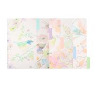 BETOOKY Intercalaires à Onglets Colorés 6 Trous, Lot de 2 Sets de Sets de Ensembles A5, Séparateurs D’index Plastifiés pour Classeur, Étiquettes de Tri pour Cahier à Feuilles Mobiles